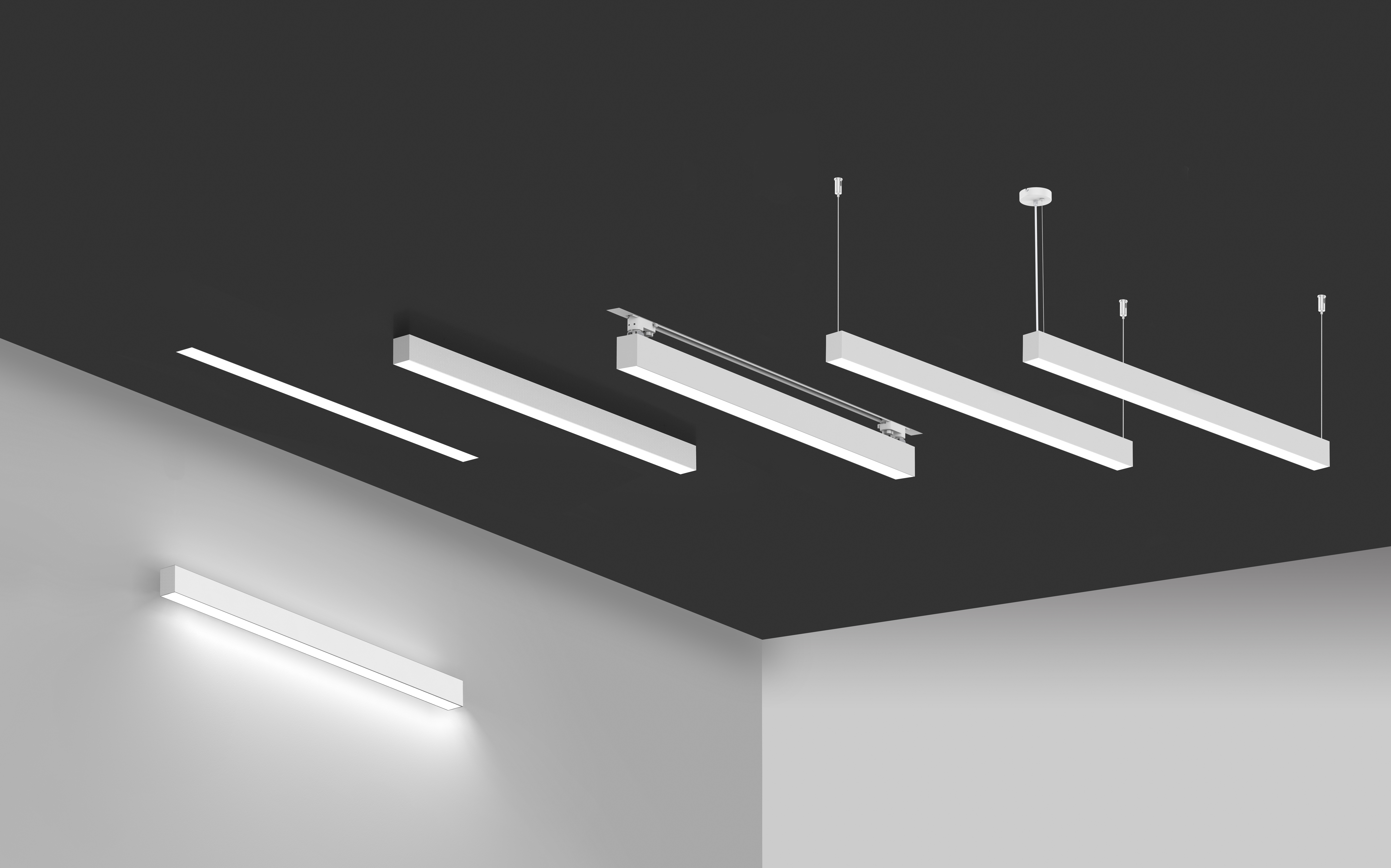 LED LINEÆR ARMATUR 3000K DALI DIM