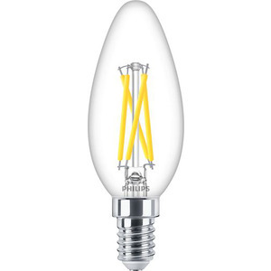 Philips LED Lyspære Mignon E14 2,5W 340lm Klar filament DIM
